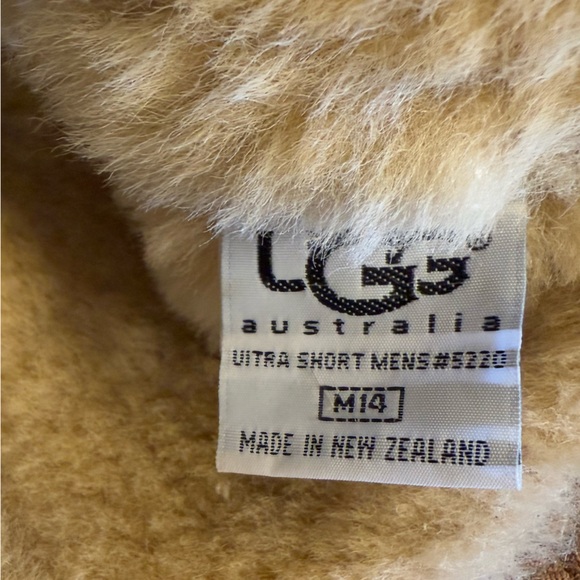 UGG ultra short mens boots 5220 chestnut 14 sheepskin lined wool ski snow rain main image 4